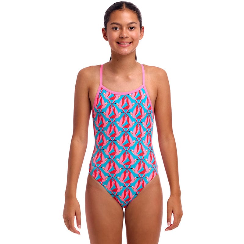 Funkita - Hummy Bunny - Girls Eco Single Strap One Piece