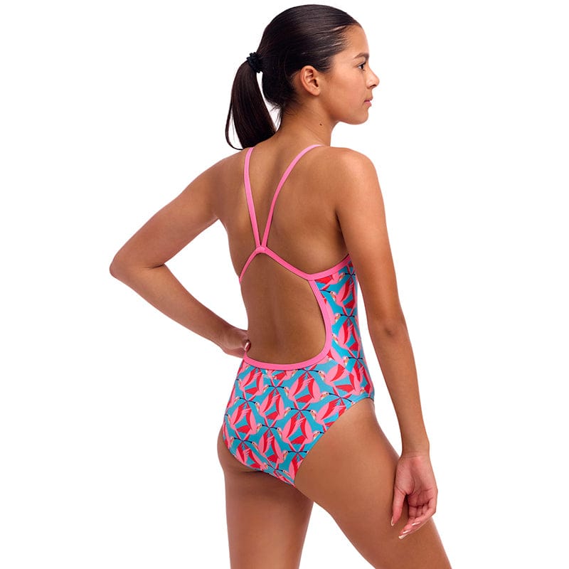 Funkita - Hummy Bunny - Girls Eco Single Strap One Piece