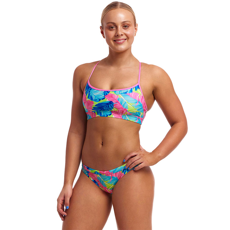 Funkita - I'm Leaving - Ladies Eco Swim Crop Top