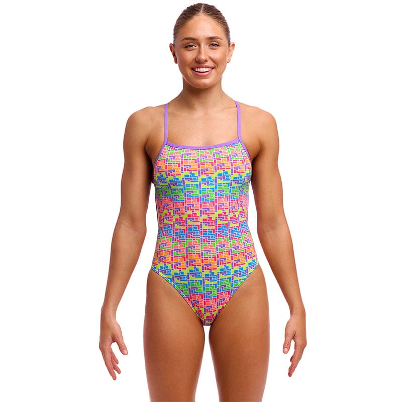 Funkita - Jig Jag - Ladies Eco Single Strength One Piece