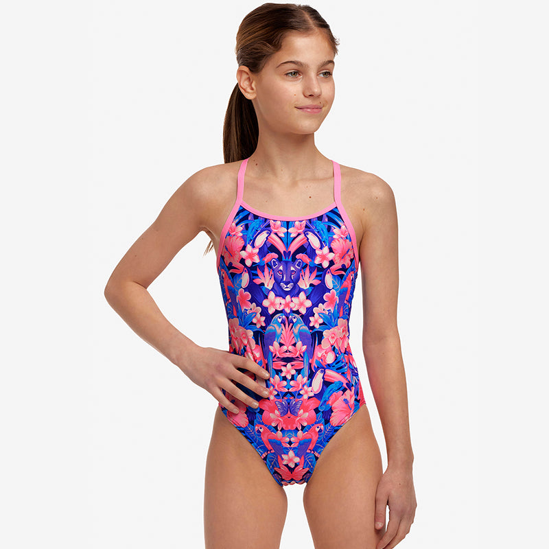 Funkita - Jingle Jungle - Girls Diamond Back One Piece