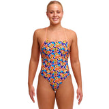 Funkita - Killer Flowers - Ladies Eco Tie Me Tight One Piece