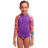 Funkita - Kulin Colour - Toddler Girls Zippy Rash Vest