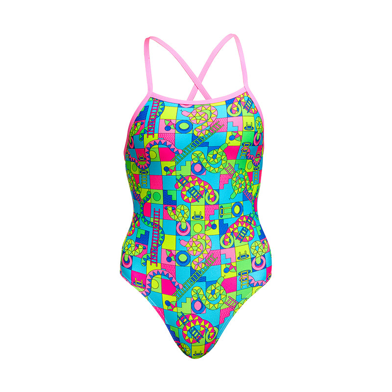 Funkita - Lakes & Saddles - Girls Eco Tie Me Tight One Piece