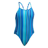 Funkita - Lane Lines - Girls Eco Diamond Back One Piece