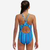 Funkita - Lane Lines - Girls Eco Diamond Back One Piece