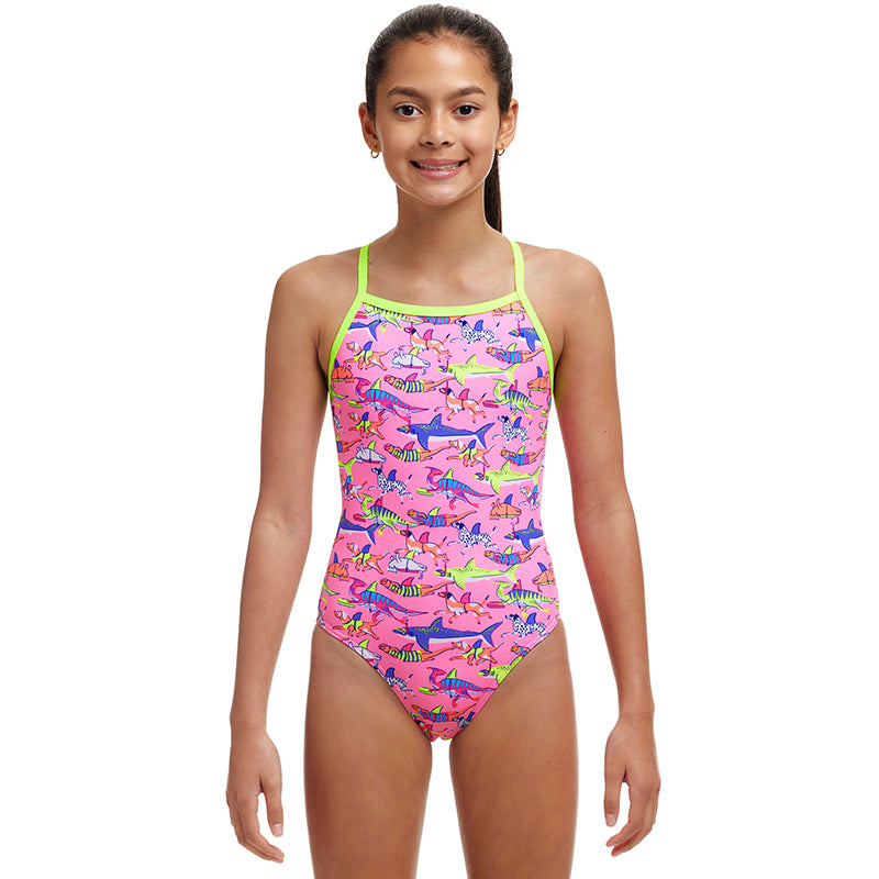 Funkita - Learner Lane - Girls Eco Tie Me Tight One Piece