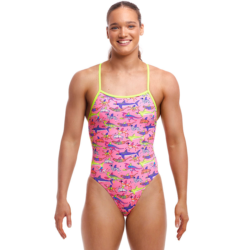 Funkita - Learner Lane - Ladies Eco Tie Me Tight One Piece