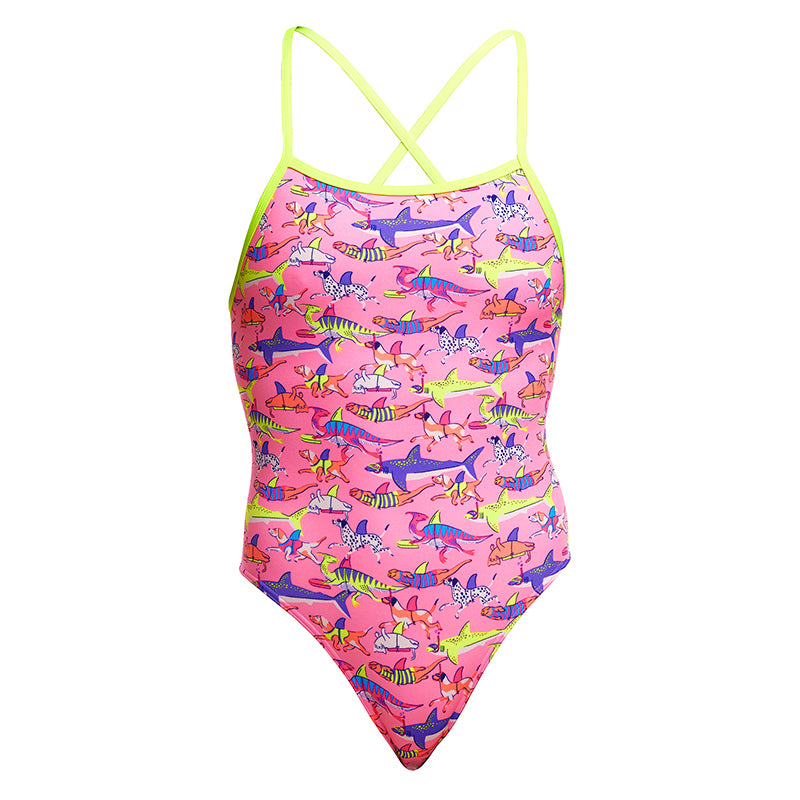 Funkita - Learner Lane - Ladies Eco Tie Me Tight One Piece