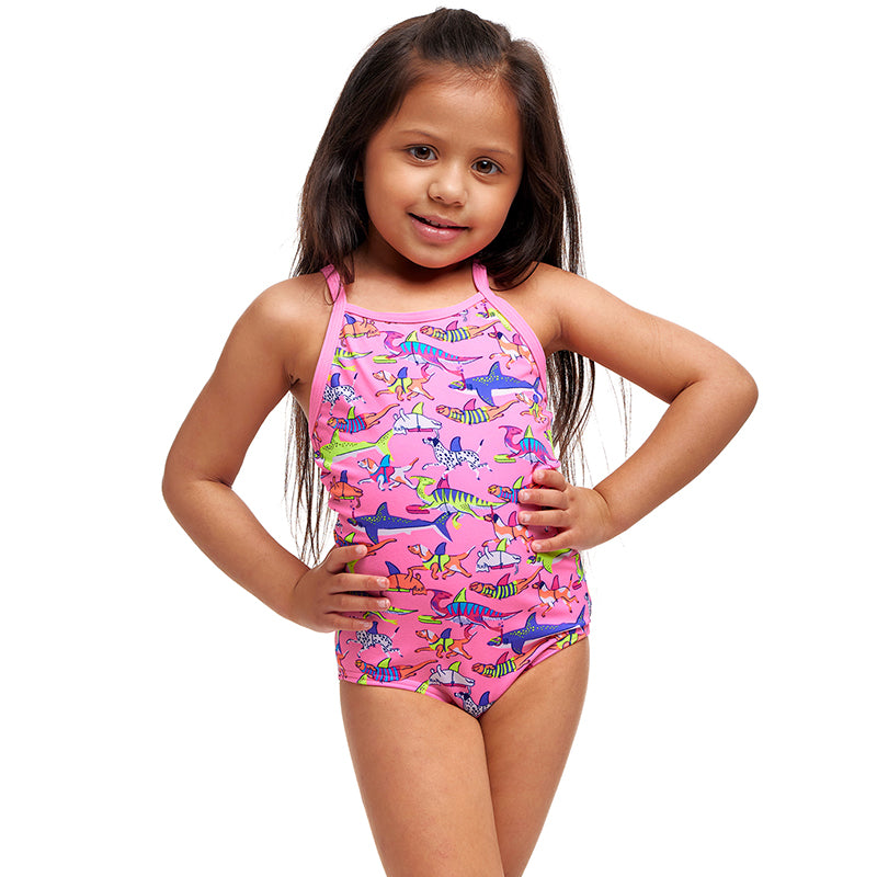 Funkita - Learner Lane - Toddler Girls Eco Printed One Piece