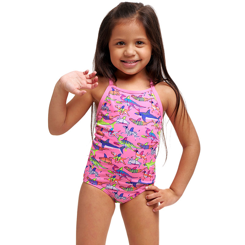 Funkita - Learner Lane - Toddler Girls Eco Printed One Piece