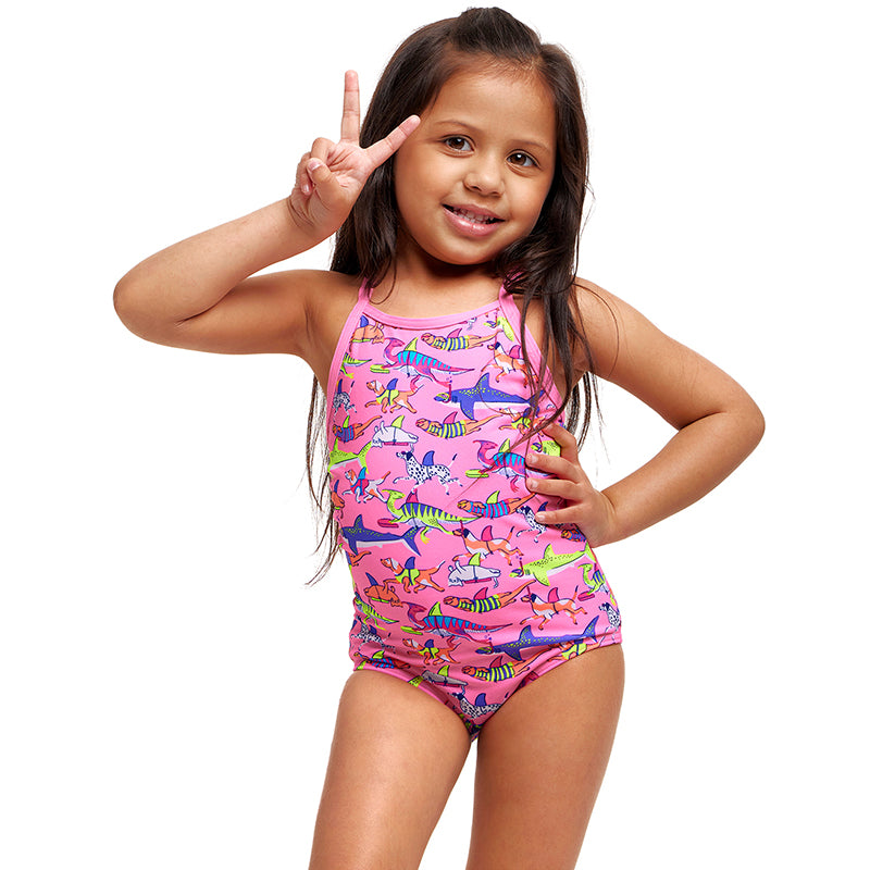 Funkita - Learner Lane - Toddler Girls Eco Printed One Piece