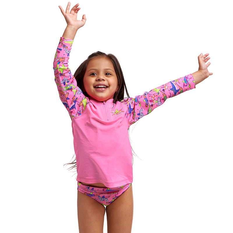 Funkita - Learner Lane - Toddler Girls Eco Zippy Rashie & Brief