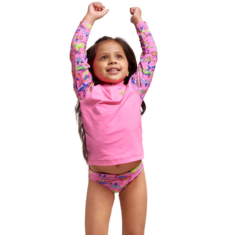 Funkita - Learner Lane - Toddler Girls Eco Zippy Rashie & Brief