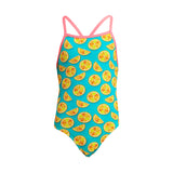 Funkita - Lime Splice - Girls Eco Tie Me Tight One Piece