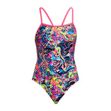 Funkita - Lolly Leopard - Ladies Eco Single Strap One Piece