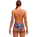 Funkita - Lolly Leopard - Ladies Eco Single Strap One Piece