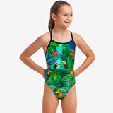 Funkita - Lost Forest - Girls Single Strap One Piece