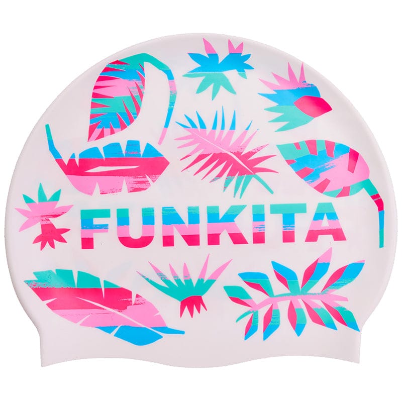 Funkita - Lost Leaf - Silicone Swimming Cap