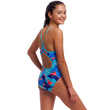 Funkita - Lotsa Leaves - Girls Eco Diamond Back One Piece