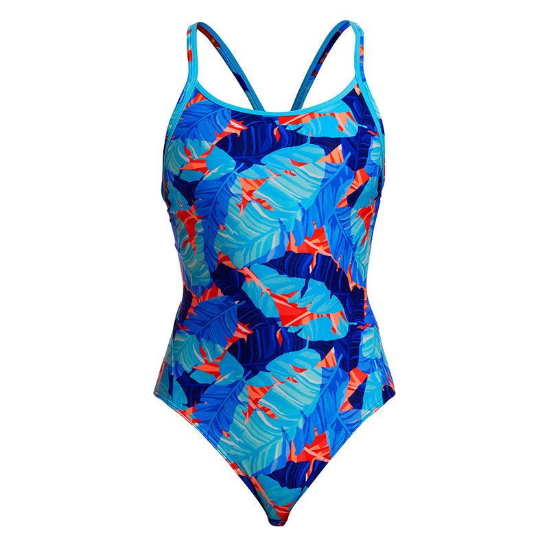 Funkita - Lotsa Leaves - Ladies Eco Diamond Back One Piece