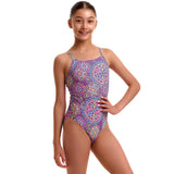 Funkita - Love Lacy - Girls Eco Diamond Back One Piece