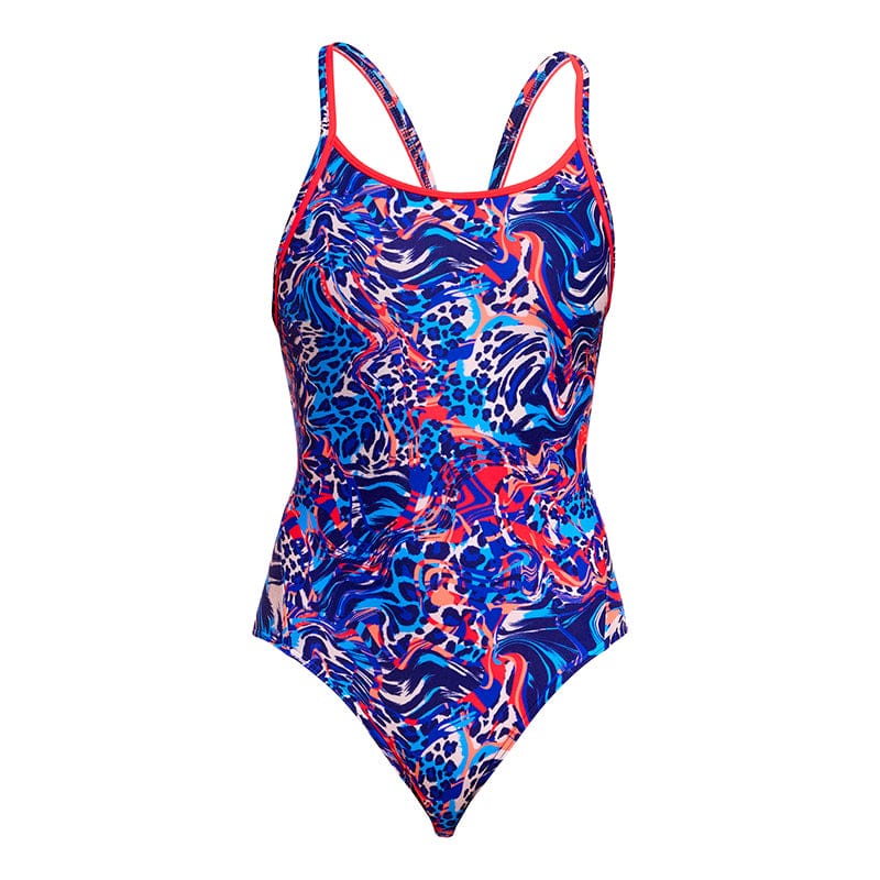 Funkita - Mad Cat - Ladies Eco Diamond Back One Piece