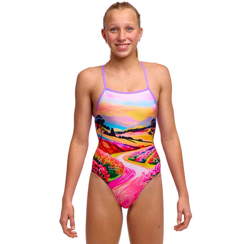 Funkita - Meadow Made - Girls Eco Strapped In One Piece
