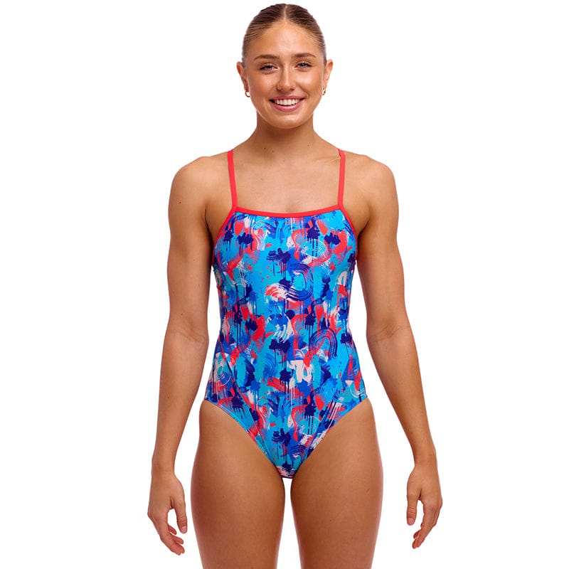 Funkita - Messy Messy Messy - Ladies Eco Single Strap One Piece