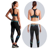 Funkita - Midnight Marble - Racerback Active Crop Top & Meshed Up 7/8 Active Tight