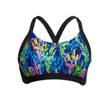 Funkita - Midnight Meadow - Ladies Eco Hold Steady Crop Top
