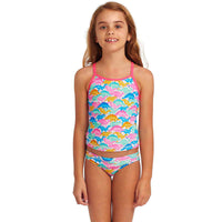 Funkita - Minisaurus - Toddler Girls Swim Steady Tankini & Brief
