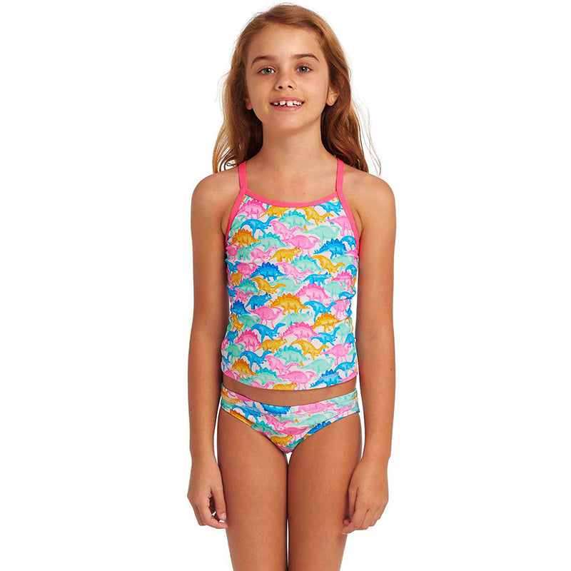 Funkita - Minisaurus - Toddler Girls Swim Steady Tankini & Brief