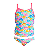 Funkita - Minisaurus - Toddler Girls Swim Steady Tankini & Brief