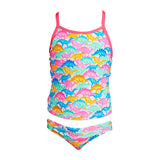 Funkita - Minisaurus - Toddler Girls Swim Steady Tankini & Brief