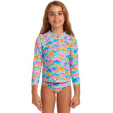 Funkita - Minisaurus - Toddler Girls Zippy Rash Vest