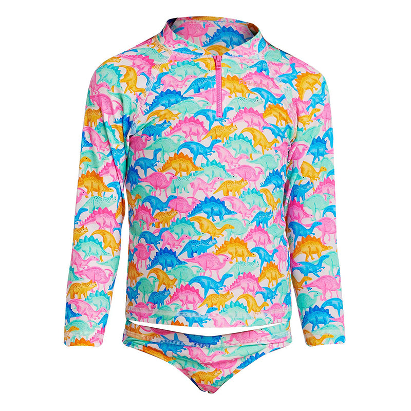 Funkita - Minisaurus - Toddler Girls Zippy Rash Vest