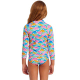 Funkita - Minisaurus - Toddler Girls Zippy Rash Vest