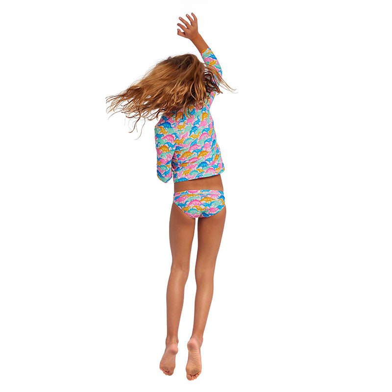 Funkita - Minisaurus - Toddler Girls Zippy Rash Vest