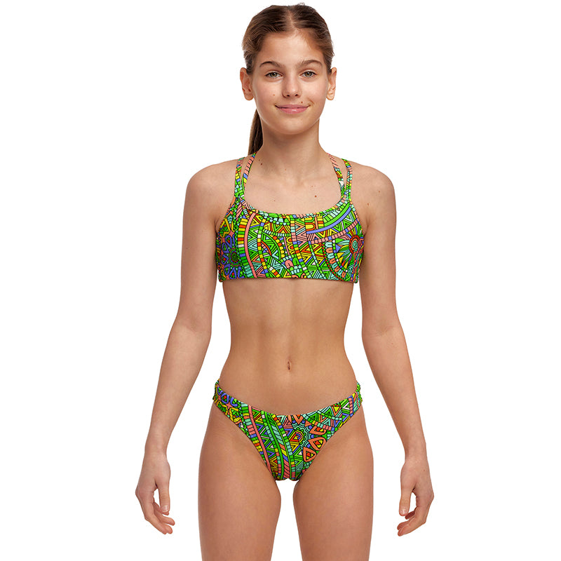 Funkita - Minty Mixer - Girls Criss Cross Two Piece