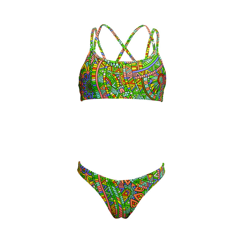 Funkita - Minty Mixer - Girls Criss Cross Two Piece