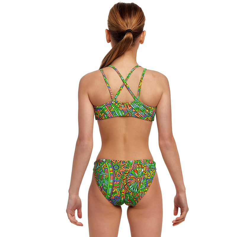 Funkita - Minty Mixer - Girls Criss Cross Two Piece