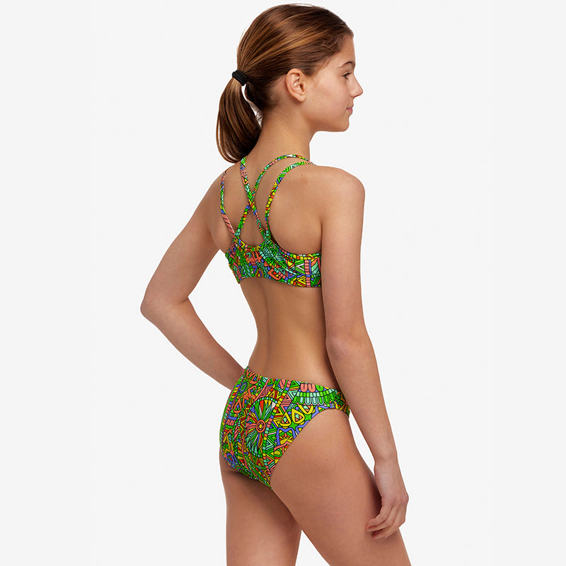 Funkita - Minty Mixer - Girls Criss Cross Two Piece