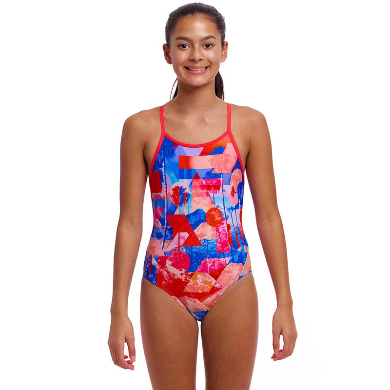 Funkita - Miss Adventure - Girls Eco Diamond Back One Piece