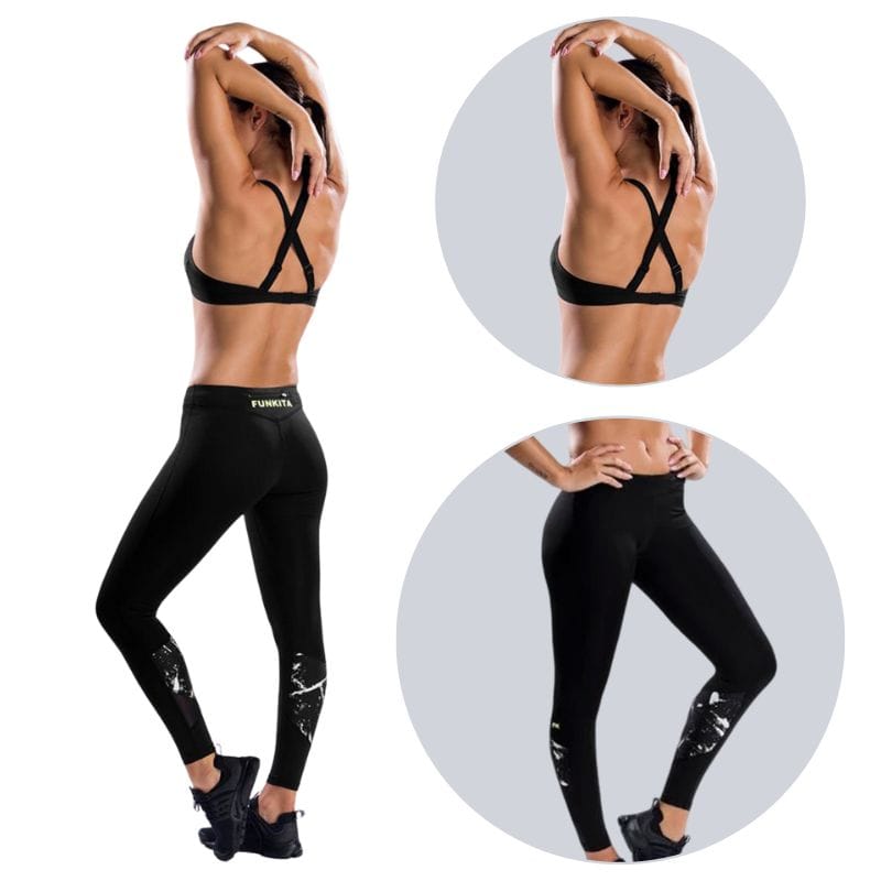 Funkita - Night Fire - Get Fit Crop Top & Full Speed Full Length Tight