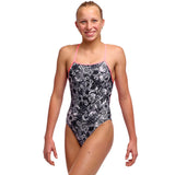 Funkita - Nights Rose - Girls Eco Tie Me Tight One Piece