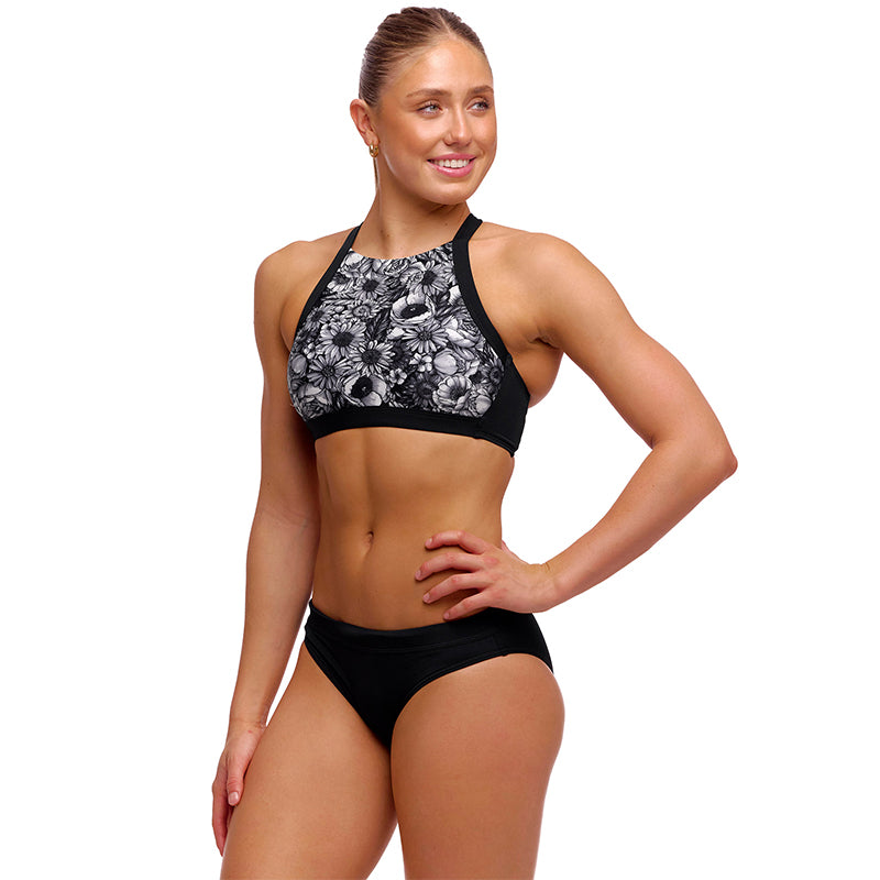 Funkita - Nights Rose - Ladies Eco Hi Light Swim Top