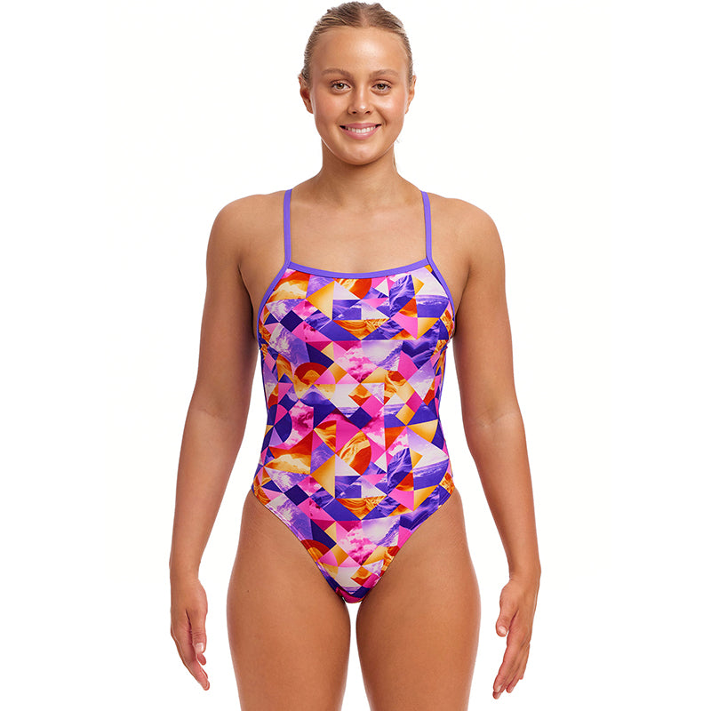 Funkita - Ocean Sunset - Ladies Eco Single Strength One Piece