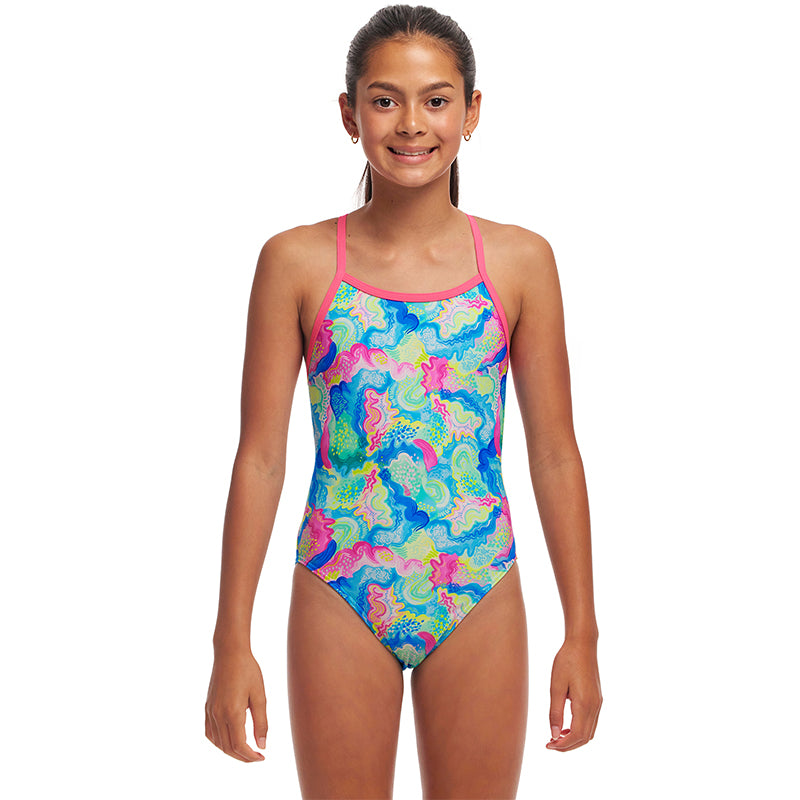 Funkita - Olive Oily - Girls Eco Single Strap One Piece