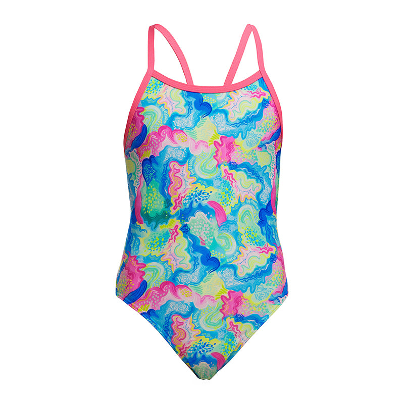 Funkita - Olive Oily - Girls Eco Single Strap One Piece